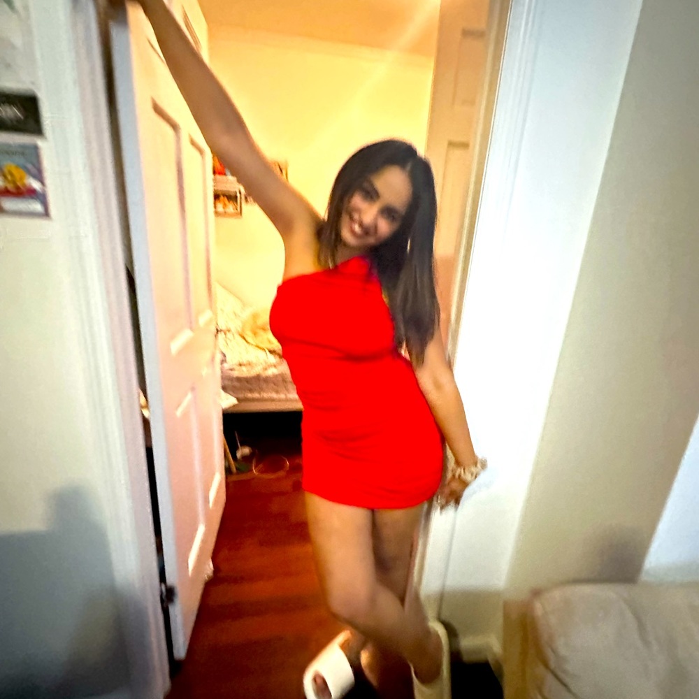 Red dress